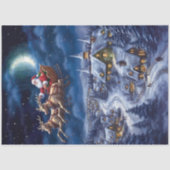 Vliegende kerstman tissuepapier (Voorkant)