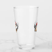 Vliegende kerstvarken Glass Tumbler (Links)