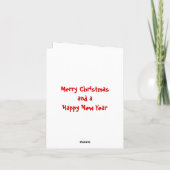 Vliegende Kerstvarken Kaart (Achterkant)