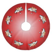 Vliegende Kerstvarken Kerstboom Rok (Voorkant)