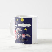 Vliegende Kerstvarken  Koffiemok (Voorkant links)