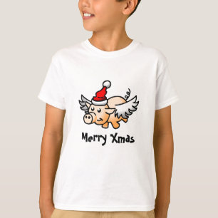 Vliegende Kerstvarken T-shirt