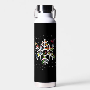 Vliegende kerstviaar Lover T Shirt Waterfles