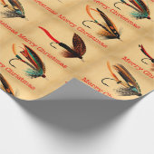 Vliegende kerstwrapppapier. Vissers Cadeaupapier (Hoek)