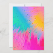 Vliegende kinderen rond Birthday Kaart (Achterkant)