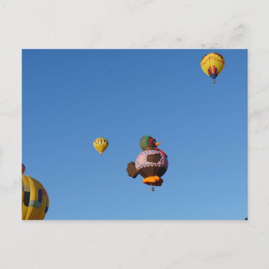 Vliegende kip briefkaart (Voorkant)