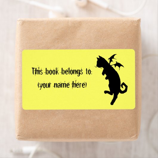 Vliegende kitteboekje, vierkant etiket (Insitu)