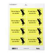 Vliegende kitteboekje, vierkant etiket (Full Sheet)