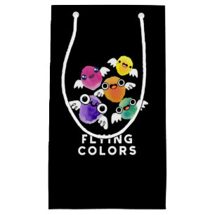 Vliegende Kleuren Grappige Kleurrijke Vleugels Pun Klein Cadeauzakje