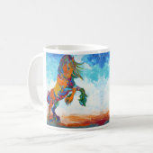 Vliegende kleuren koffiemok (Voorkant links)