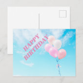 Vliegende Kleurrijke Ballonnen Briefkaart (Voorkant / Achterkant)