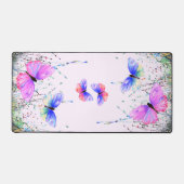 Vliegende kleurrijke vlinder bureaumat (Voorkant)