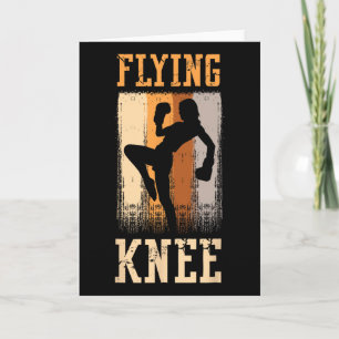 Vliegende Knie Verdediging Trap Stomp Karate Profe Kaart
