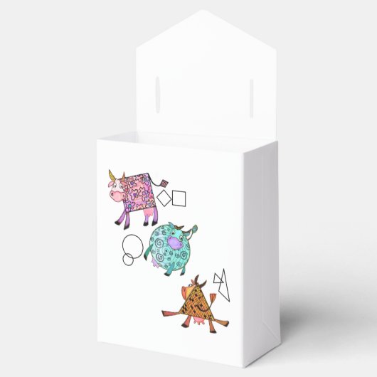 Vliegende Koeien Gift Box Bedankdoosjes (Geopend)