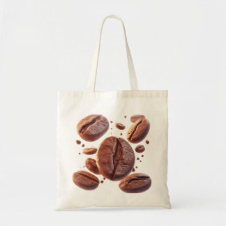 Vliegende koffiebonen tote bag