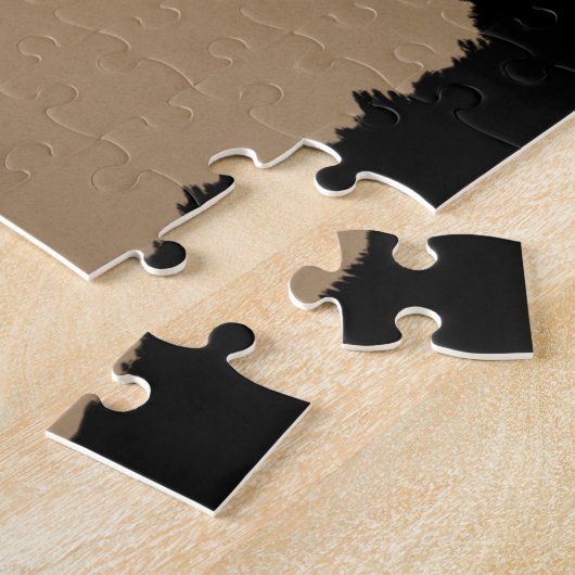 Vliegende kraai & totempaal inheemse Amerikaanse p Legpuzzel (Zijkant)