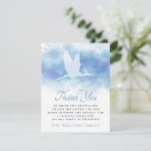 Vliegende kraan begrafenissympathie dank u kaart (Staand voorkant)