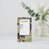 VLIEGENDE KRAANVOGELS, LENTE BLOEMEN Bloemenmonogr Visitekaartje (Staand voorkant)