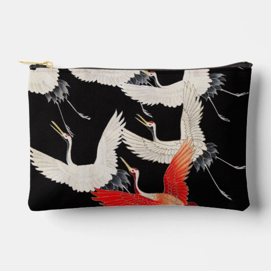 Vliegende kranen: Japanse vogel kimono kunst Etui (Voorkant)