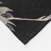 Vliegende kranen: Japanse vogel kimono kunst Fleece Deken (Hoek)
