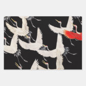 Vliegende kranen: Japanse vogel kimono kunst Inpakpapier Vel (Voorkant 2)