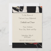 Vliegende kranen: Japanse vogel kimono kunst Kaart (Achterkant)