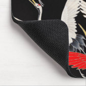 Vliegende kranen: Japanse vogel kimono kunst Muismat (Hoek)