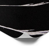 Vliegende kranen: Japanse vogel kimono kunst Poster (Hoek)