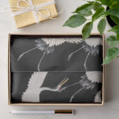 Vliegende kranen: Japanse vogel kimono kunst Tissuepapier (Geschenk)