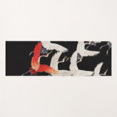 Vliegende kranen: Japanse vogel kimono kunst Yogamat (Voorkant (horizontaal))