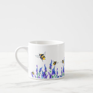 Vliegende lente bijen Espresso Cup Kop