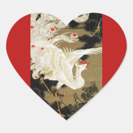 VLIEGENDE LIEFDE FENIX,Veren,Harten Valentijnsdag Hart Sticker