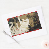 VLIEGENDE LIEFDE FENIX,Veren,Hartjes Valentijnsdag Rechthoekige Sticker (Envelop)