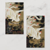 VLIEGENDE LIEFDE PHOENIX, witte veren, harten Visitekaartje (Voorkant / Achterkant)