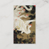 VLIEGENDE LIEFDE PHOENIX, witte veren, harten Visitekaartje (Achterkant)