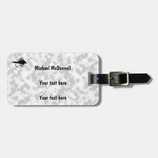 Vliegende luis aan personaliseren bagagelabel (Voorkant horizontaal)