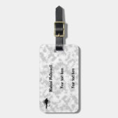 Vliegende luis aan personaliseren bagagelabel (Voorkant verticaal)