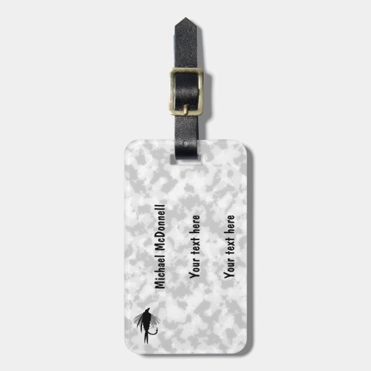 Vliegende luis aan personaliseren bagagelabel (Voorkant verticaal)