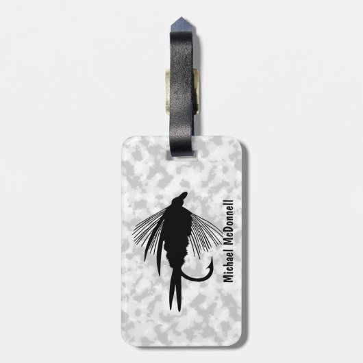 Vliegende luis aan personaliseren bagagelabel (Achterkant verticaal)