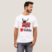 Vliegende luizen op Youtube T-Shirt (Voorkant volledig)