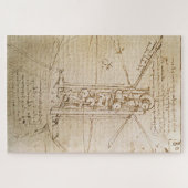 Vliegende machine (ca.1487) door Leonardo da Vinci Legpuzzel (Horizontaal)