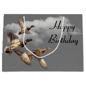 Vliegende Mallard Ducks voor Verjaardag Groot Cadeauzakje (Voorkant)