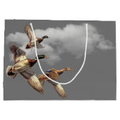 Vliegende Mallard Ducks voor Verjaardag Groot Cadeauzakje (Achterkant)