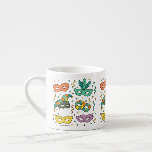 Vliegende Maskers Espresso Kop (Links)