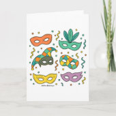 Vliegende Maskers Kaart (Voorkant)