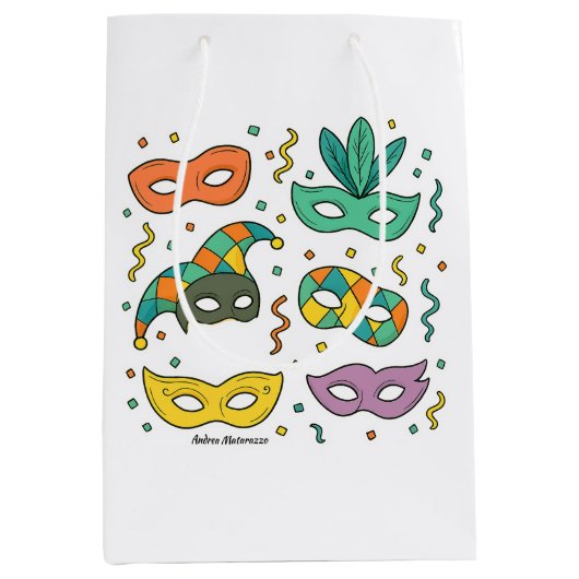Vliegende Maskers Medium Cadeauzakje (Voorkant)