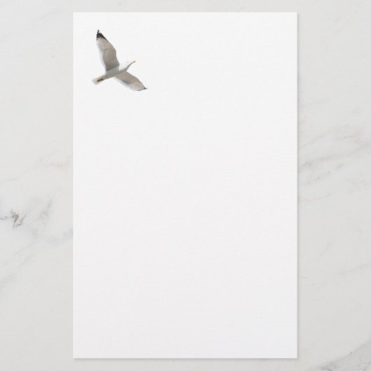 Vliegende meeuw briefpapier (Voorkant)