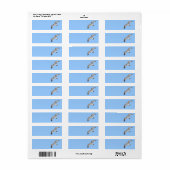 Vliegende meeuw etiket (Full Sheet)