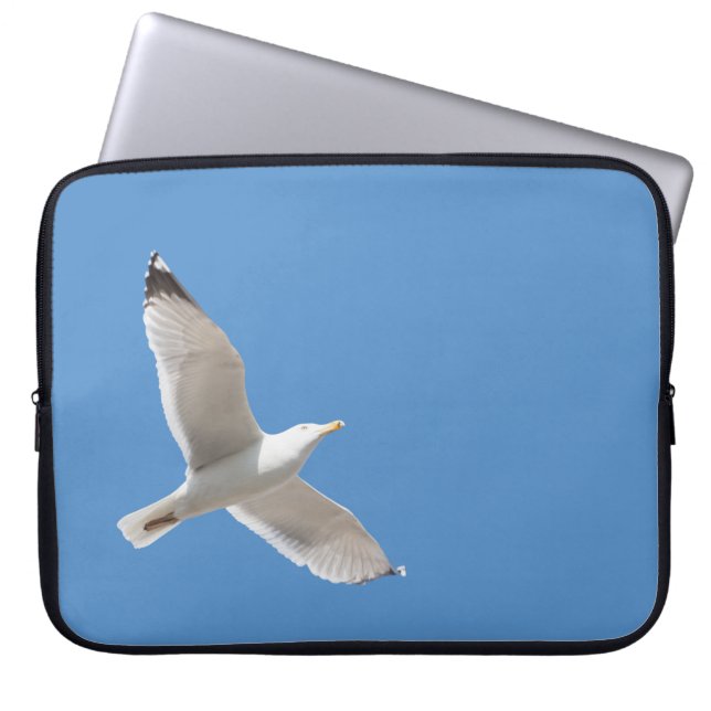 Vliegende meeuw laptop sleeve (Voorkant)