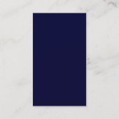 Vliegende meeuw Navy Blue Visitekaartje (Achterkant)
